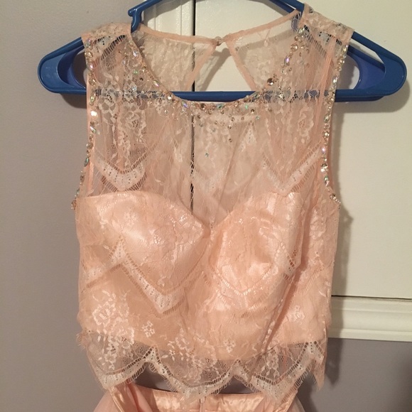 Pale pink Prom Court Alex&Sophia dress. Worn once. - Picture 2 of 5